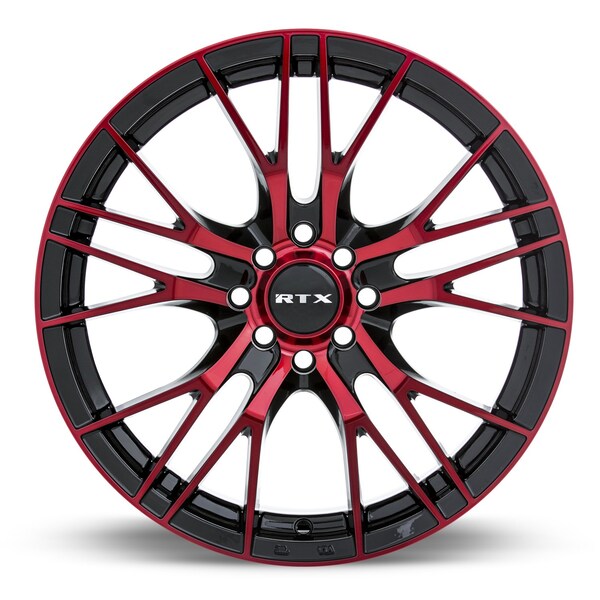 Alloy Wheel, Vertex 16x7 5x114.3 ET40 C73.1 Black Machined Red